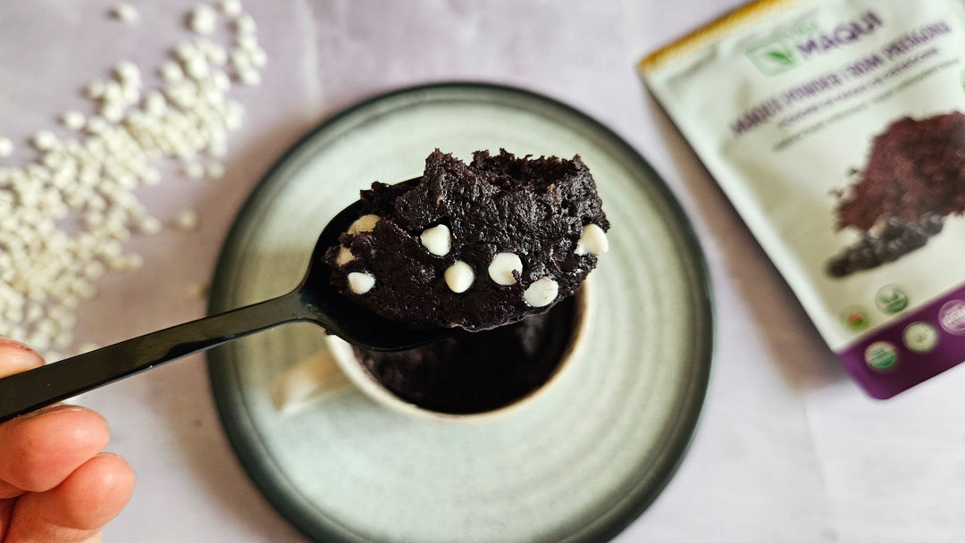 Mug Cake with Organic Maqui & White Chocolate