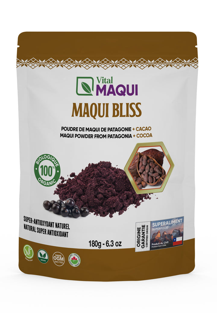 MaquiBliss avec poudre de cacao biologique