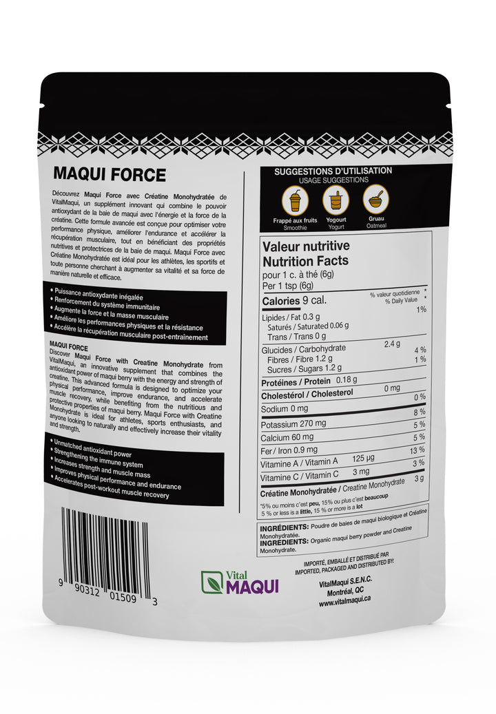 MaquiForce: Maqui Berry Creatine Supplement
