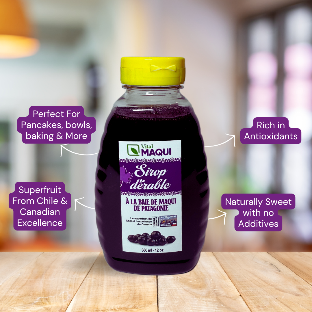 Sirop d'érable aux baies de Maqui - 360 ml