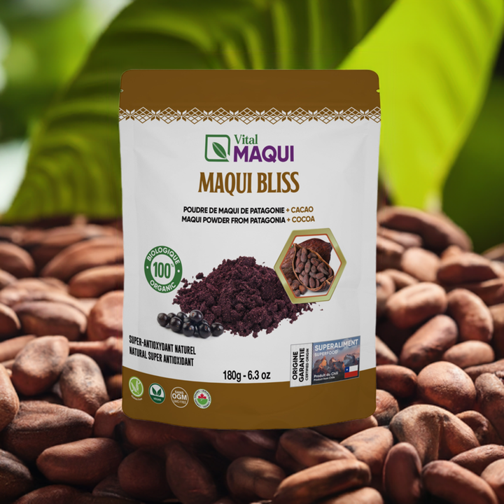 MaquiBliss avec poudre de cacao biologique