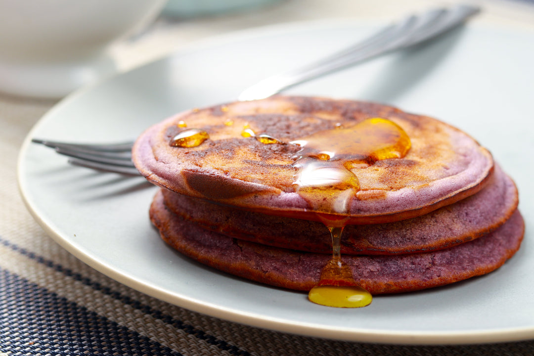 Fluffy Maqui Berry Pancakes