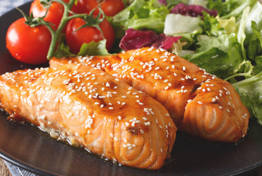 Savory Maqui Berry Glazed Salmon