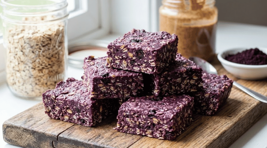 Maqui Berry No‑Bake Bars