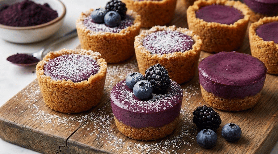 Maqui Berry Cheesecake Bites