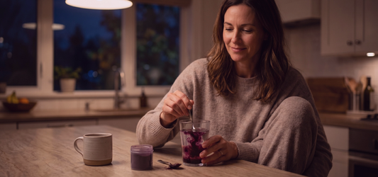 Natural evening rituals for calmer nights with maqui blends