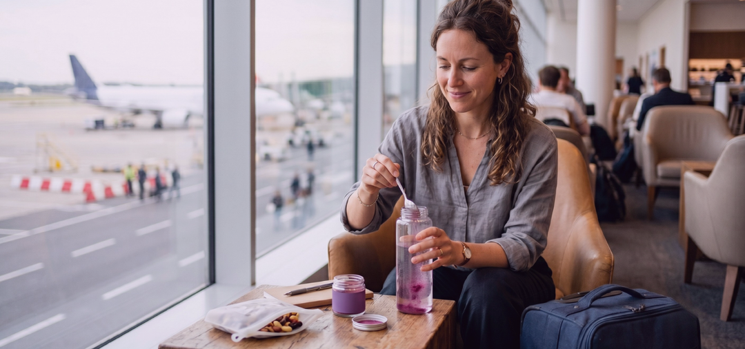 Travel wellness tips with maqui berry powder