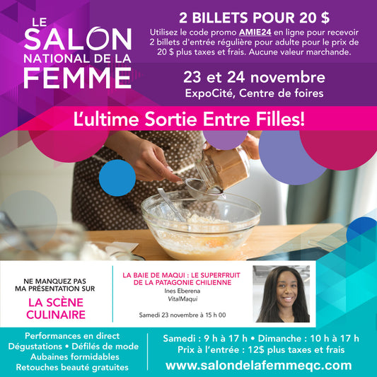 VitalMaqui at the Québec Women’s Expo: Discover the Power of Maqui Berries!